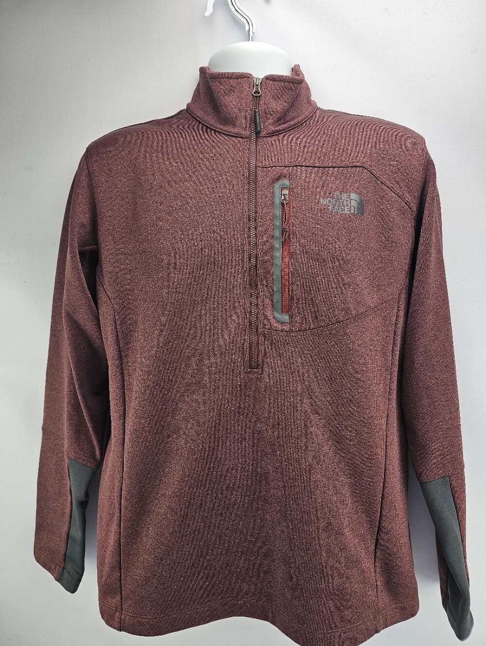 The North Face Canyonlands 1/2-Zip Fleece Pullover Maroon Mens Size Medium